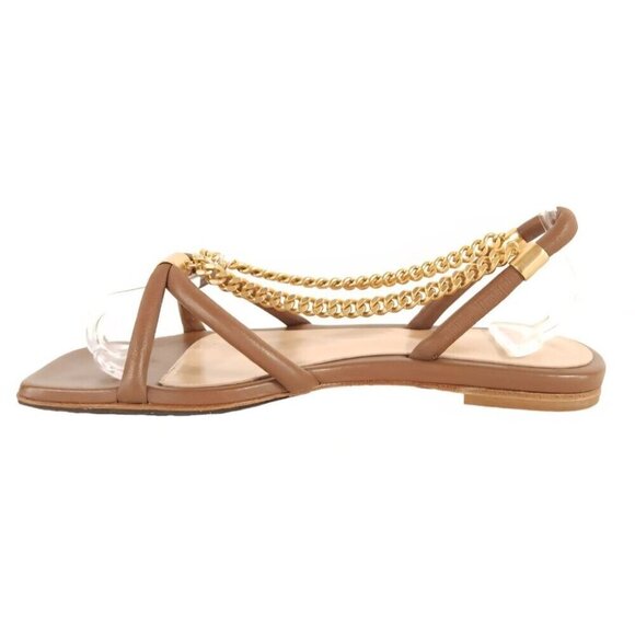 Gianvito Rossi Minerva Strappy Chain Sandals Size 37.5 US 7.5 Women's $925 - Picture 6 of 11